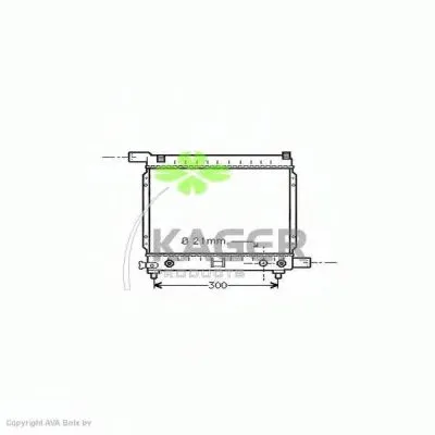 Радиатор, охлаждение двигателя KAGER купить