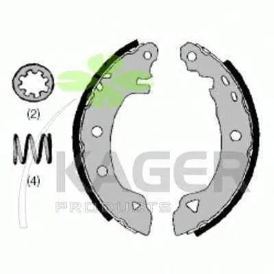 Комплект тормозных колодок KAGER купить
