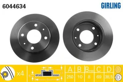 Тормозной диск GIRLING купить