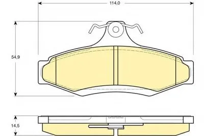 Комплект тормозных колодок, дисковый тормоз GIRLING купить