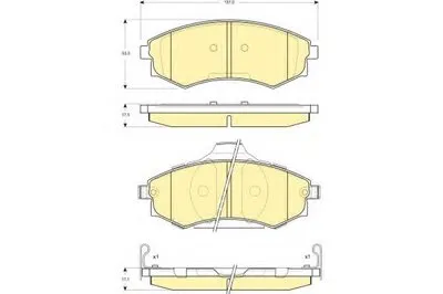 Комплект тормозных колодок, дисковый тормоз GIRLING купить