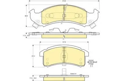 Комплект тормозных колодок, дисковый тормоз GIRLING купить