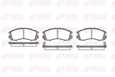 Комплект тормозных колодок, дисковый тормоз KAWE купить
