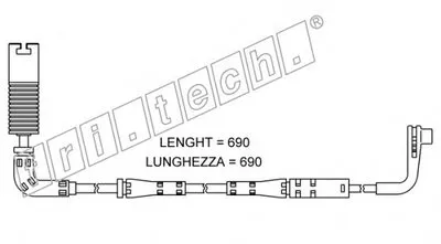 Сигнализатор, износ тормозных колодок fri.tech. купить