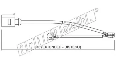 Сигнализатор, износ тормозных колодок fri.tech. купить