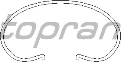 Бортовое кольцо, диск сцепления TOPRAN купить