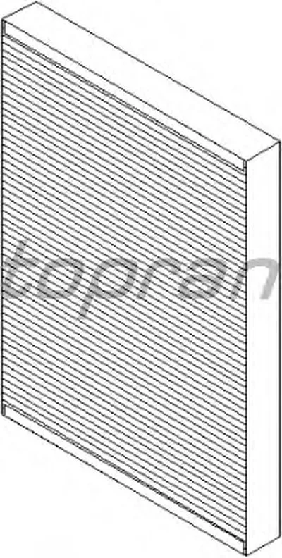 Фильтр, воздух во внутренном пространстве TOPRAN купить