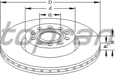 Тормозной диск TOPRAN купить