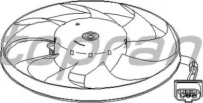 Вентилятор, охлаждение двигателя TOPRAN купить