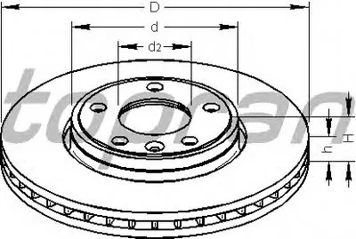 Тормозной диск TOPRAN купить