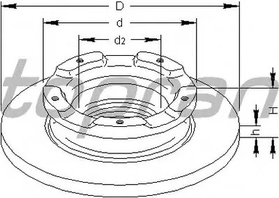 Тормозной диск TOPRAN купить