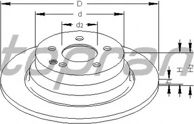 Тормозной диск TOPRAN купить