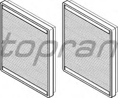 Фильтр, воздух во внутренном пространстве TOPRAN купить