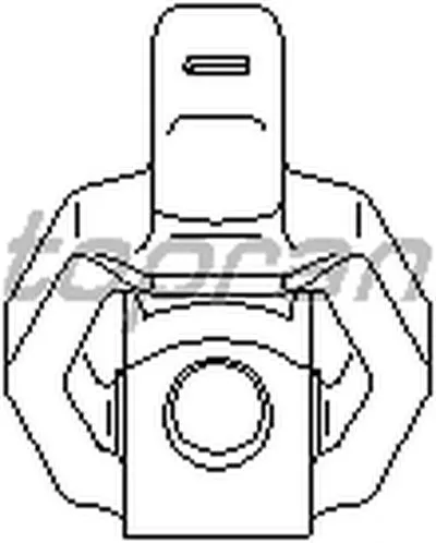 Кронштейн, глушитель TOPRAN купить