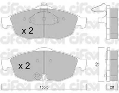 Комплект тормозных колодок, дисковый тормоз CIFAM купить