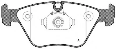 Комплект тормозных колодок, дисковый тормоз ADVANCE OPEN PARTS купить