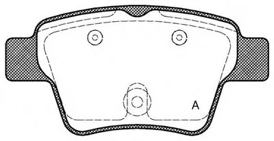 Комплект тормозных колодок, дисковый тормоз ADVANCE OPEN PARTS купить