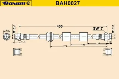 Тормозной шланг BARUM купить