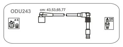 Комплект проводов зажигания JANMOR купить