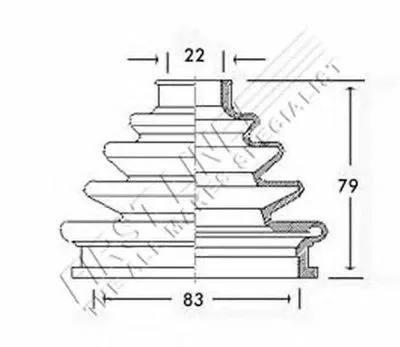 Пыльник, приводной вал FIRST LINE купить
