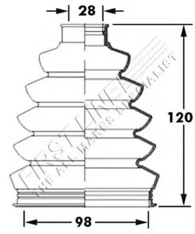 Пыльник, приводной вал FIRST LINE купить