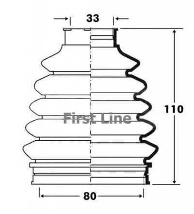 Пыльник, приводной вал FIRST LINE купить