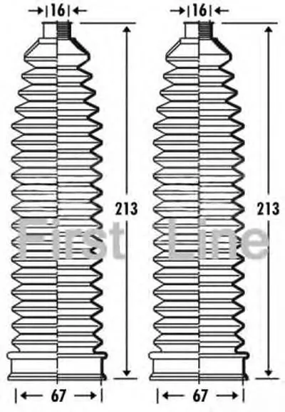 Пыльник, рулевое управление FIRST LINE купить
