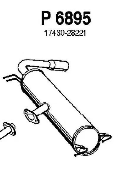 Глушитель выхлопных газов конечный FENNO купить