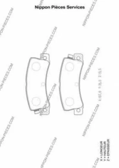 Комплект тормозных колодок, дисковый тормоз NPS купить