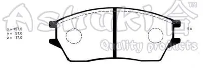 Комплект тормозных колодок, дисковый тормоз ASHUKI купить