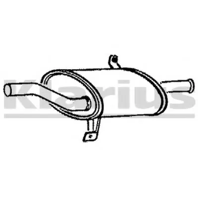 Глушитель выхлопных газов конечный KLARIUS купить