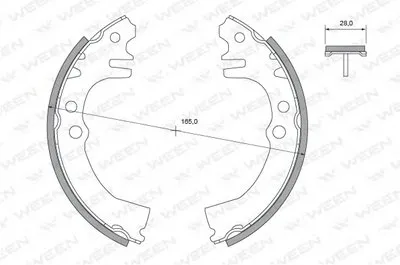 Комплект тормозных колодок WEEN купить