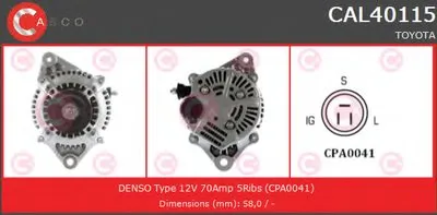 Генератор BRAND NEW SERIES CASCO купить