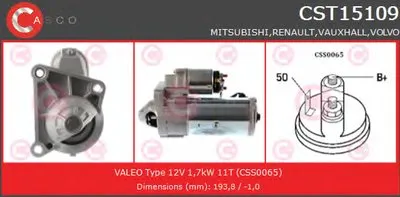 Стартер BRAND NEW SERIES CASCO купить