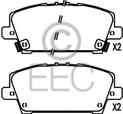 Комплект тормозных колодок, дисковый тормоз EEC купить