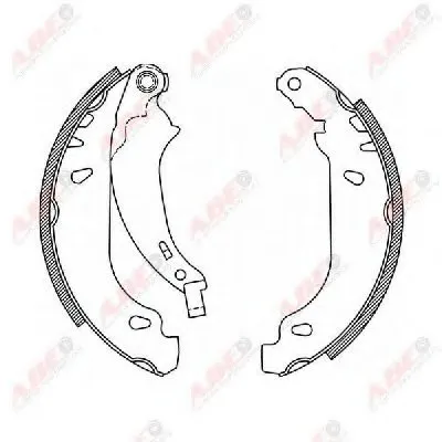 Комплект тормозных колодок ABE купить