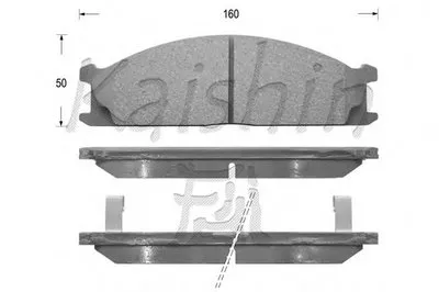 Комплект тормозных колодок, дисковый тормоз KAISHIN купить