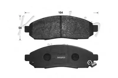 Комплект тормозных колодок, дисковый тормоз KAISHIN купить