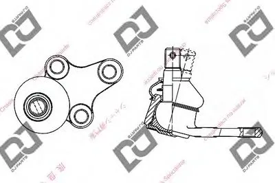 Шаровой шарнир DJ PARTS купить