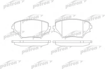 Комплект тормозных колодок, дисковый тормоз PATRON купить