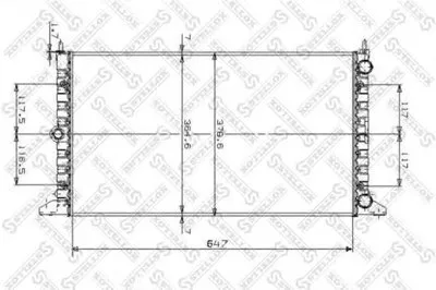 Радиатор, охлаждение двигателя STELLOX купить