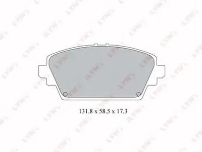 Комплект тормозных колодок, дисковый тормоз LYNXauto купить