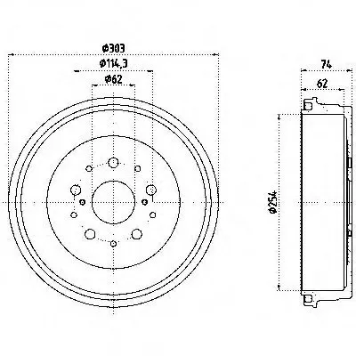 Тормозной барабан HELLA купить