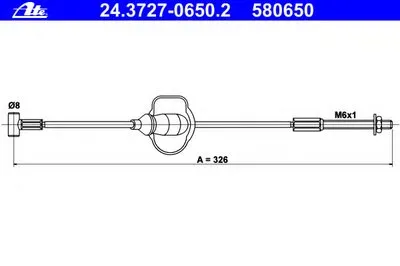 Трос, стояночная тормозная система ATE купить