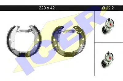Комплект тормозных колодок ICER купить