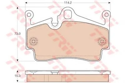Комплект тормозных колодок, дисковый тормоз TRW купить