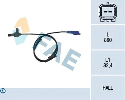 Датчик, частота вращения колеса FAE купить