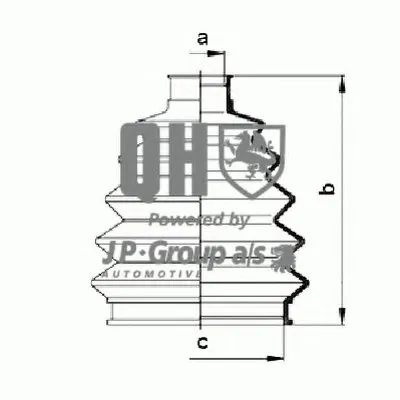 Комплект пылника, приводной вал QH JP GROUP купить