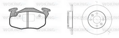 Комплект тормозов, дисковый тормозной механизм WOKING купить