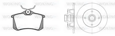 Комплект тормозов, дисковый тормозной механизм WOKING купить